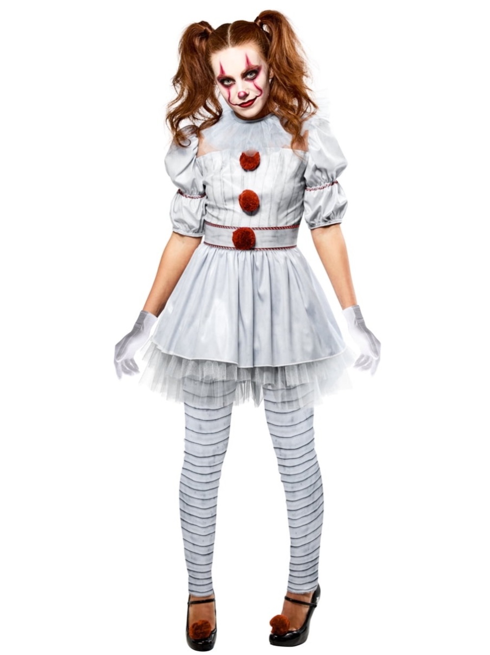 It Pennywise Halloween Costume for Adults by Rubies, woman's size large 12/14